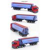 1/48 Truck Trailer Diecast Truck Model with 12 Wheels Diecast Toy
