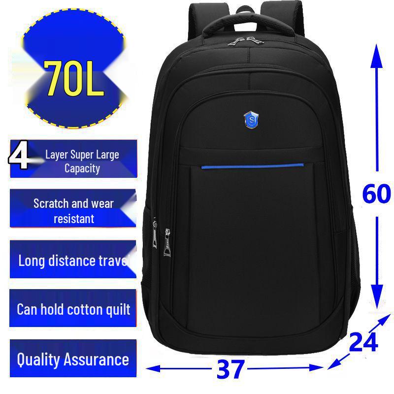 Men's Waterproof Outdoor Backpack - Extra Large Capacity for Travel, Mountaineering, School, Business Trips