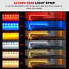 AC 220V Led Strip Lights High Brightness 2835 120 LEDs/M Flexible LED Tape Ribbon Waterproof Diode Rope Light Adhesive EU UK