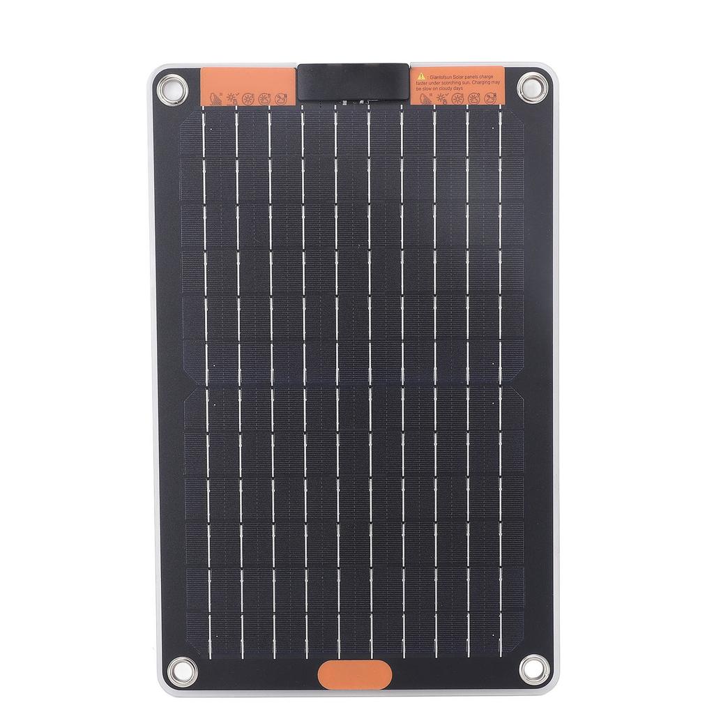 Solar Panel 15W 5V 2A Dual Type C Output Monocrystalline Silicon Portable Solar Panel Charger for Phone Camera Tablet