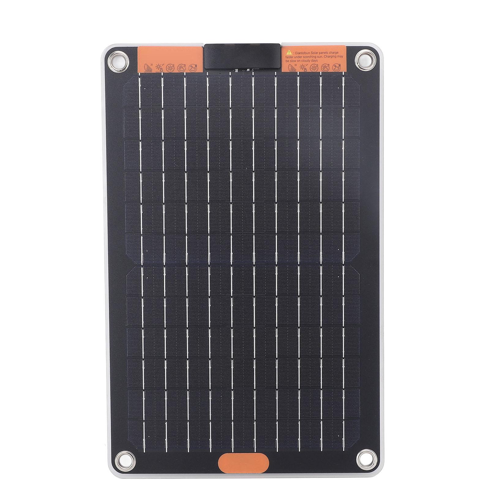 

Solar Panel 15W 5V 2A Dual Type C Output Monocrystalline Silicon Portable Solar Panel Charger for Phone Camera Tablet