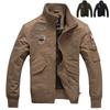 Stylish Men's Military Jackets With Casual Collar And Zipper Closure For Autumn