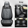 Full Set 5-Seat Premium Nappa Leather Car Seat Covers with 2 Headrest Breathable and Waterproof Seat Covers for Most Cars