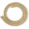 High Quality Custom 18K Gold Cuban Link Chains 12mm Diamond Iced Out Cz Miami Cuban Chain Hip Hop Necklace Mens Jewelry