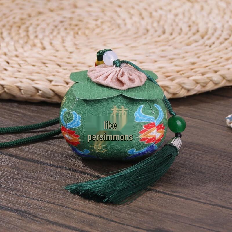 

Vintage Persimmon Ruyi Fragrant Sachet