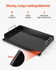 Carbon Steel Griddle 61x41 cm Flat Top Pre-Seasoned Plate Handle, for BBQ Eggs Burger, Even Heat Distribution, Non-Stick Portable Rectangular Family