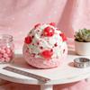 Strawberry Ice Cream Ball Squishy Toy For Stress Relief And Finger Grip Exercise