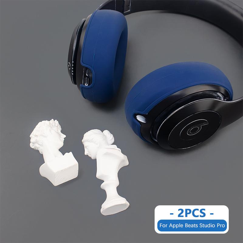 1 Paio di Copri Padiglioni Impermeabili per Cuffie Per Beats Studio Pro Morbido Gel di Silice Custodia Protettiva Resistente allo Sporco Antipolvere