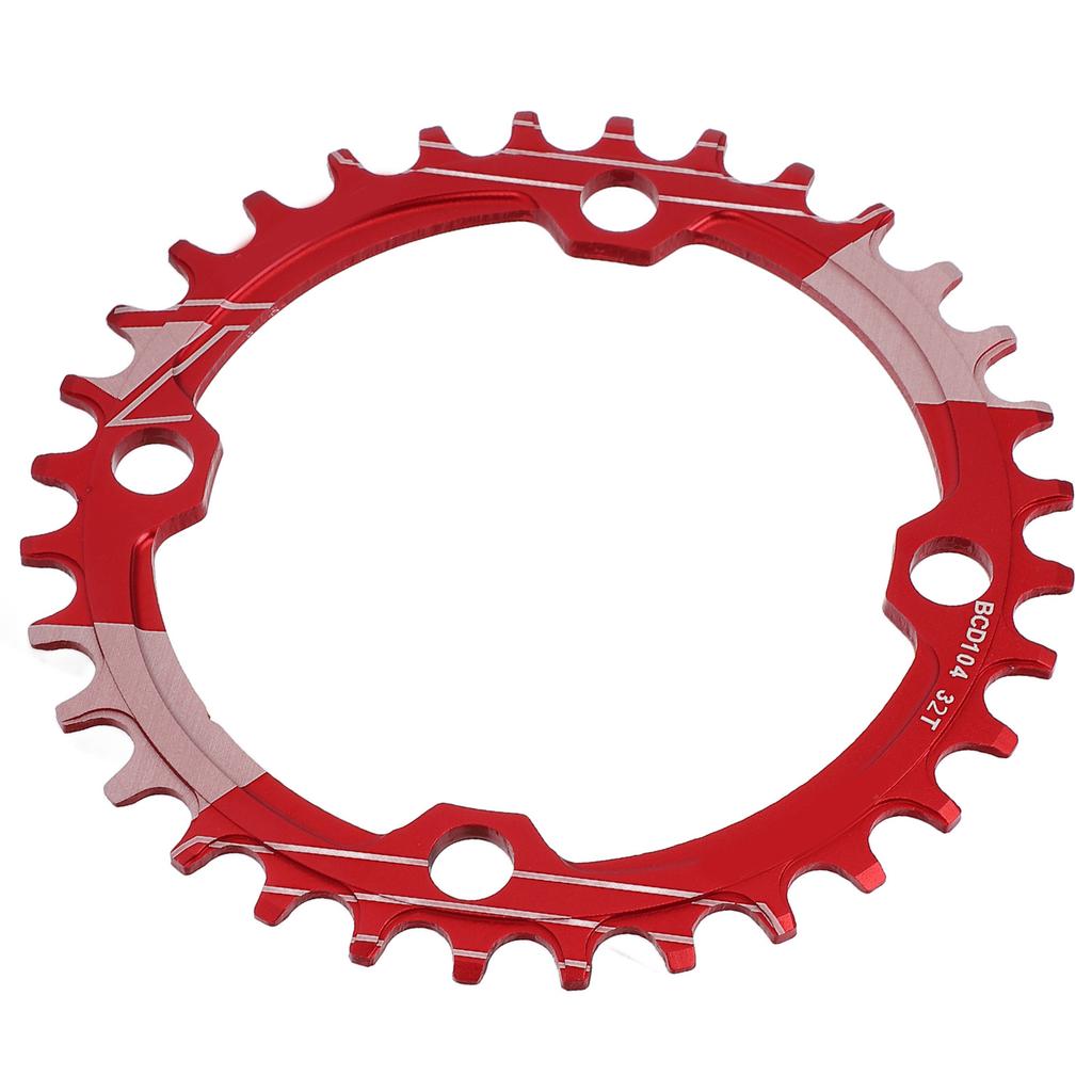 Lebycle 104BCD Round Narrow Wide Chainring MTB Bicycle 32T Crankset Tooth Plate PartsRed