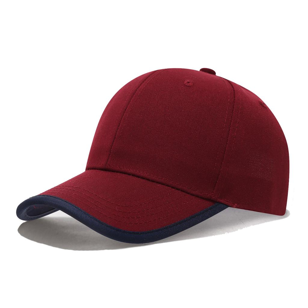 New Baseball Cap With Cotton Brim And Color Blocking Work Caps Outdoor Hats Women Men Unisex Summer