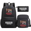 Stranger Things Star Printing Teen Student School Bag Three-Piece Men'S And Women'S Backpack