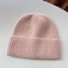 Light board autumn and winter wool hat Korean version warm ear protection cold hat simple pullover hat solid color versatile face small knitted hat