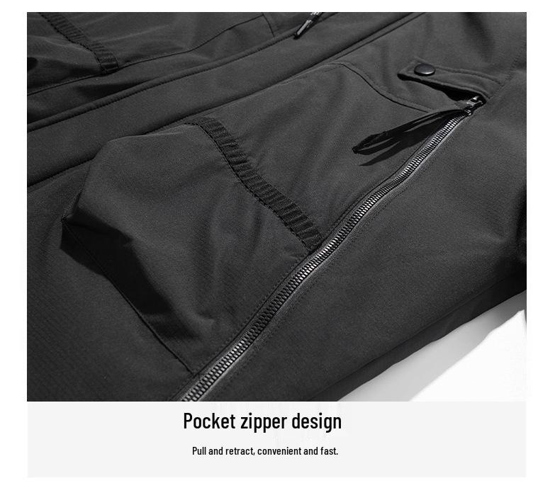 Trendy Mid-Length Winter Hooded Down Jackets: Casual, Loose, Multi-Pocket Style for Couples