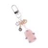 Adorable Felt Groundhog Keychain Animal Pendant Keyring Ornament Lightweight and Stylish Accessory for Bags Or Cars
