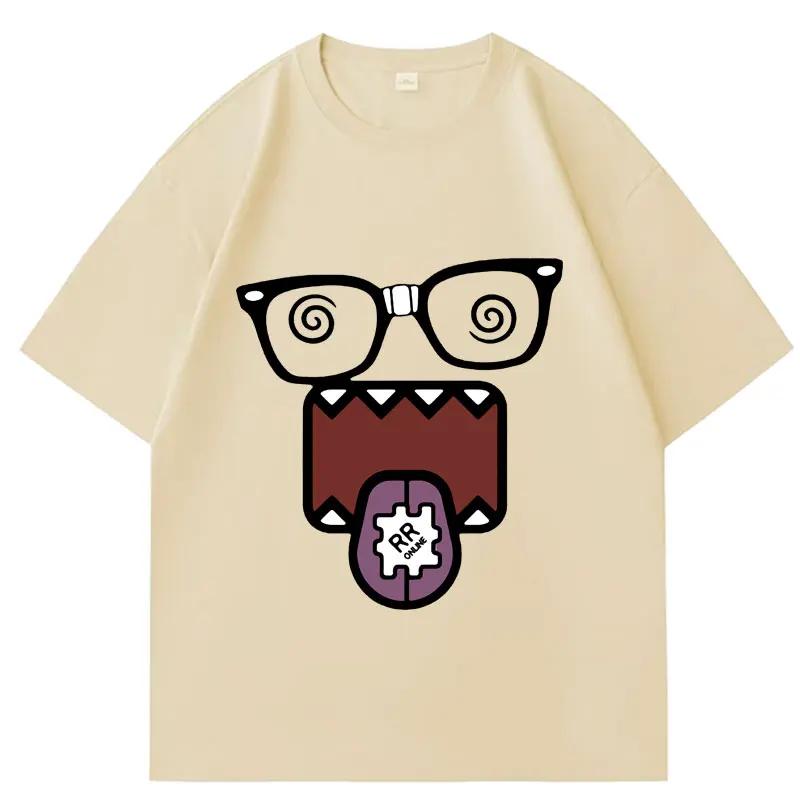 Domo Kun Funny Meme T Shirts Mens Women Clothes Classic Casual Tee Shirts Short Sleeve Summer Tshirt Tops Streetwear