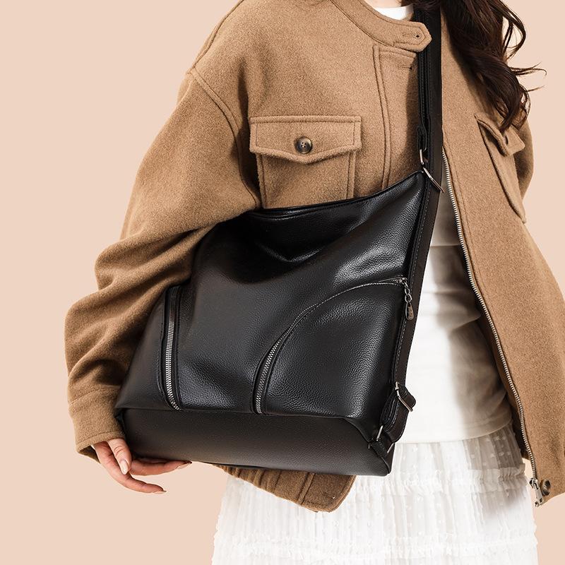 Women's Large Capacity Shoulder Bag Tote Bag Mother Bag Multifunctional Backpack
