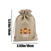 Burlap Jewelry Pouch 10 Pieces Wrapping Supplies Produce Bags Wedding Favor Pouch Festival Themed Decorating Tools For Candy