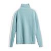 Women's Half High Collar Cashmere Sweater Loose Sweater Solid Knit Long Sleeve