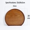 Bandeja de Servir Abay de Madeira Meia-Lua