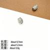 Silver-Plated Retro Distressed Spacer Beads for DIY Beading and Bracelet Weaving