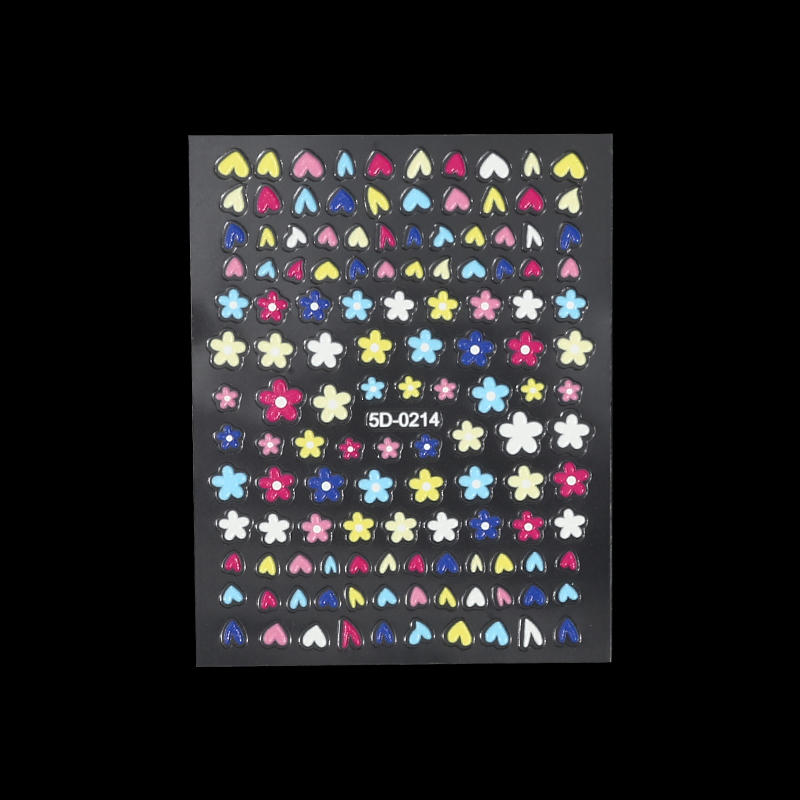 Sweet Small Fresh Flower Nail Art Sticker Summer Spring Self-Adhesive Nail Decals for Nails Decoration