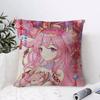 Genshin Impact Yae Miko Cushion Cover Eco Linen Pillow Case DoubleSided Print Breathable Durable Zipper Home Decor Gift