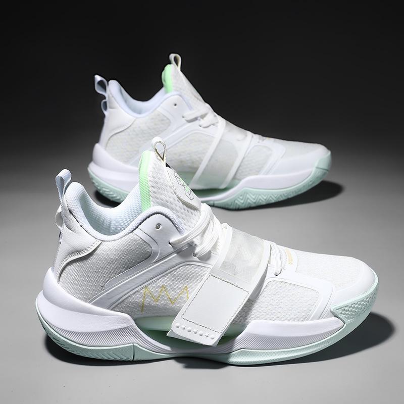 

Guochao friction sound wear-resistant shock absorption actual combat basketball shoes men and women versatile youth trend luminous sports running sho 45