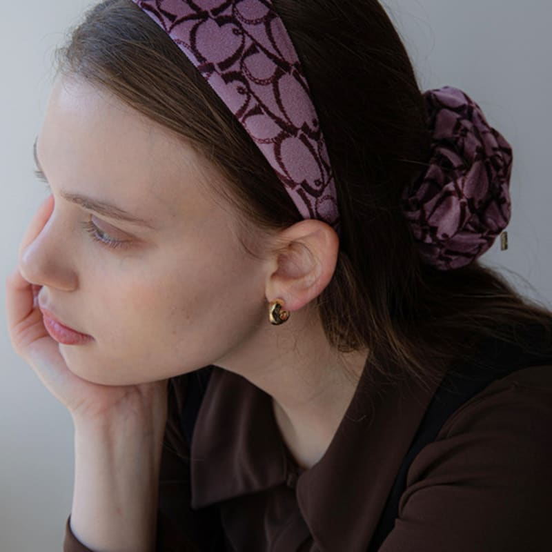 Jean Paul Clarisse Velvet Pattern Hairband LFHB0712