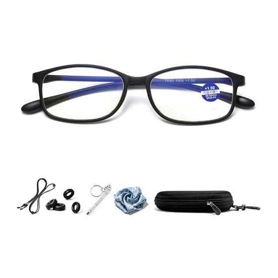 [Zessilo] Reading Glasses, Stylish, Lightweight, Shape Memory Frame, Wellington Frame Reading Glasses, Matte Texture, Presbyopia Glasses, Women s,