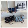 IELGY Denim Canvas Underarm Bag French Chain Shoulder All-Match High-End Niche Dumpling Bag