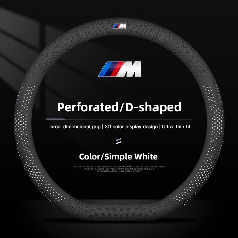 Car Steering Wheel Cover Ultra-thin Breathable Car Accessories For BMW E92 E53 E61 E62 E93 GT G30 G20 G05 G11 E48 Series i3 G07 XN9