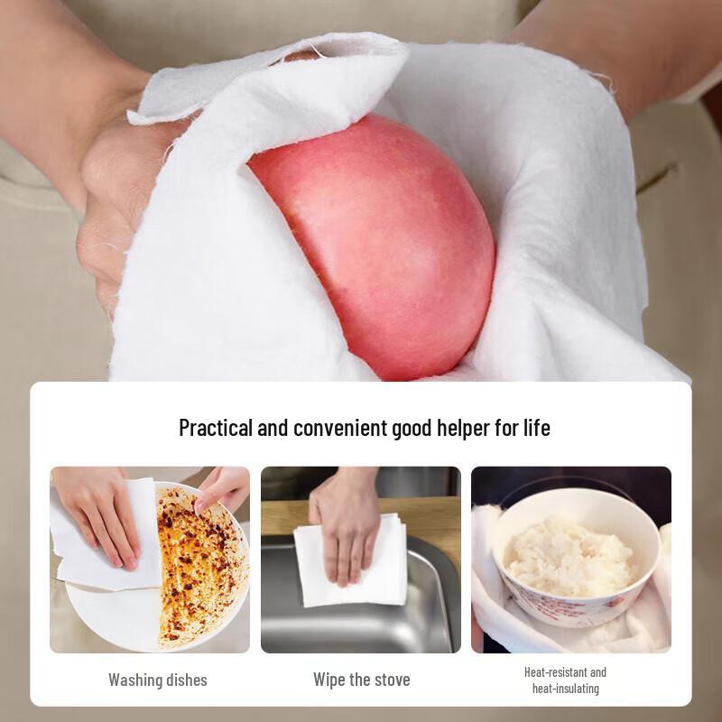 GRAREY Bamboo Fiber Disposable Kitchen Cleaning Cloth