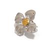 Stainless Steel Oversized Flower Rings Exaggerated Finger Ring  Party Favors