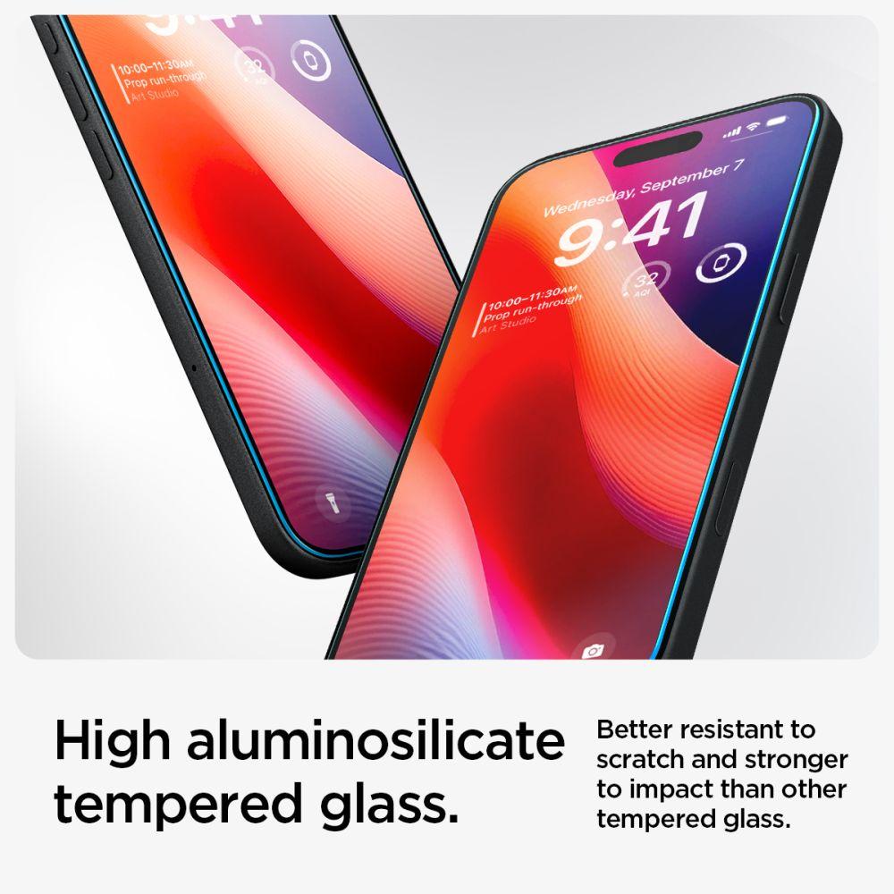 Szkło Hartowane Spigen Glas.tr Ez Fit Iphone 15 / 16 Clear
