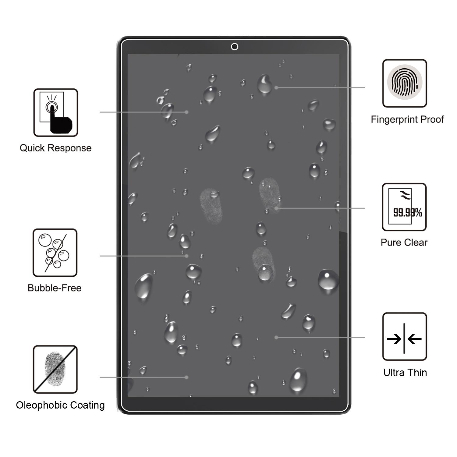 

Tempered Glass Film Screen Shield 2.5D Arc Edge for Lenovo Tab M10 HD Gen 2 TB-X306 [Ultra Clear] [Anti-explosion] Type A