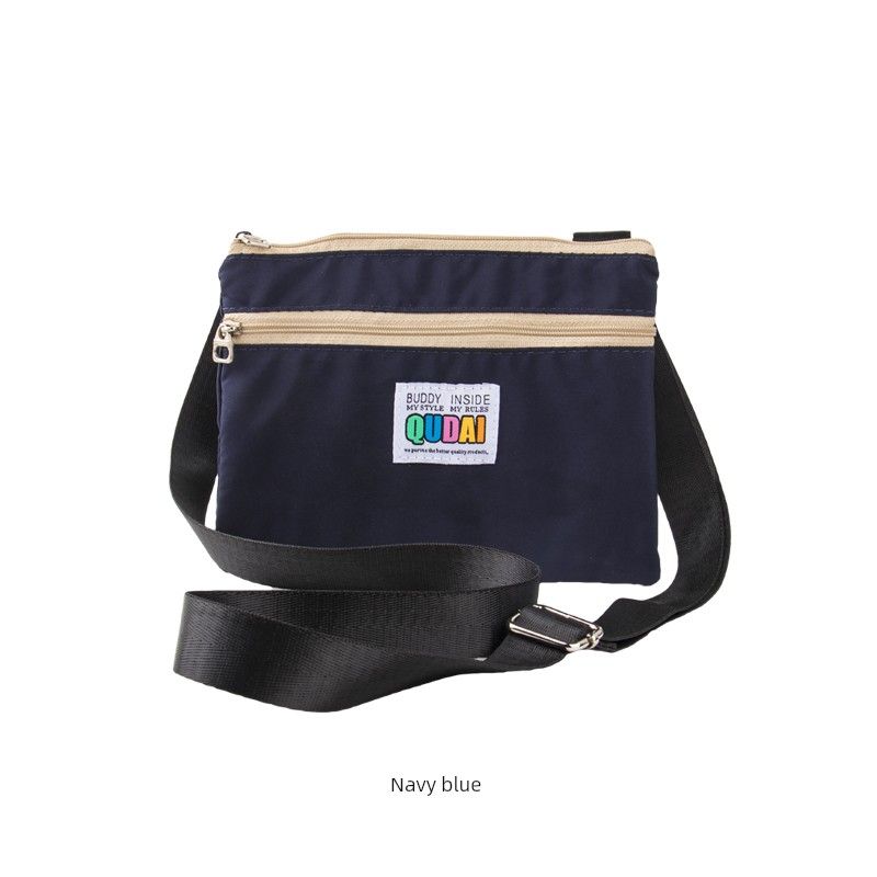 

Lightweight and Compact Horizontal Zipper Minimalist All-Match Mobile Phone Bag Navy blue