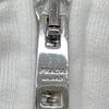 Prada White 138590 Triangle Crop Zip-Up Parka Jacket M whiteUsed