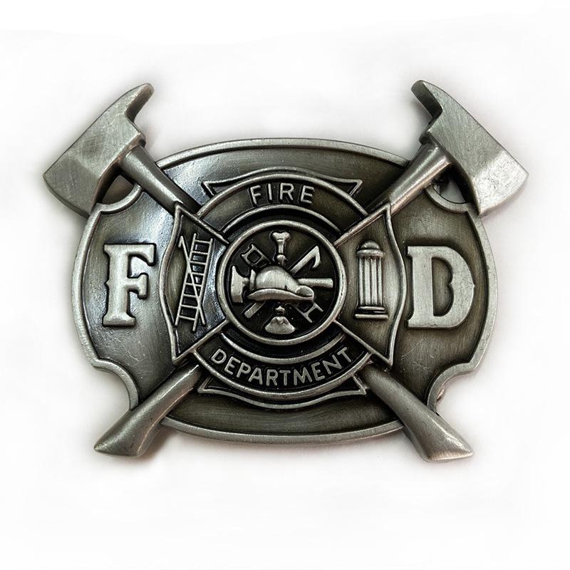Trendy Fire Department Alloy Belt Buckle