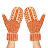 Orange Gloves For Women Winter  Warm Thermal Mittens Womens Gloves For Cold Weather For Dog Walking Hiking Sports Snow Running
