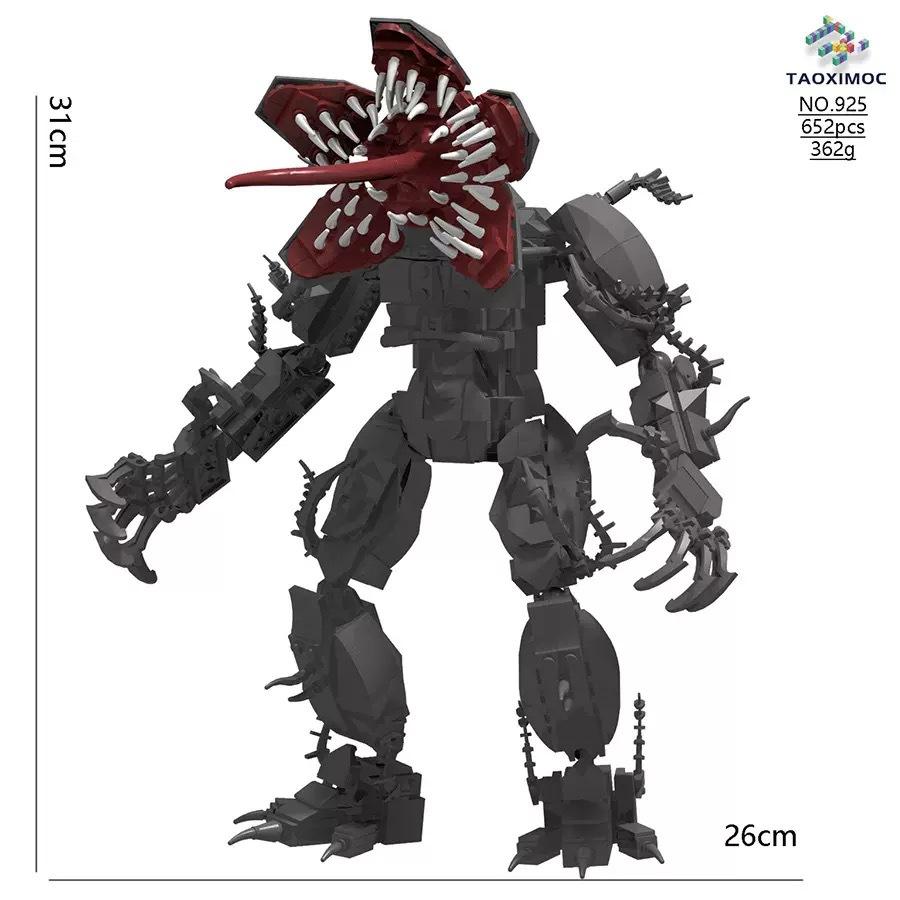 Hot TV Carnivorous Plant Giant Devil Demogorgons Buliding Blocks Horror Movie Boss Vecna Bricks Model Toy Birthday Gift For Kid