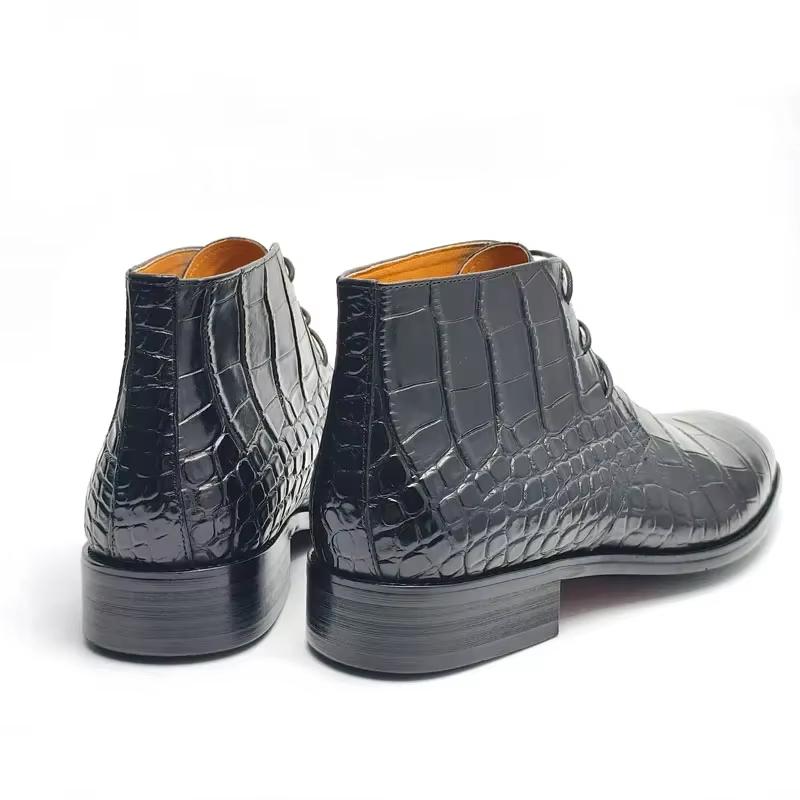 Fashion High Quality Party Boots for Men Winter Leather Shoes Cowhide Leather Boot Fashion Protective and Comfortable Casual Footwear