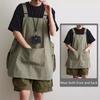 Japanese Household Kitchen Apron Adjustable Salon Barber Cape Waterproof Work Clothes  Coffee
