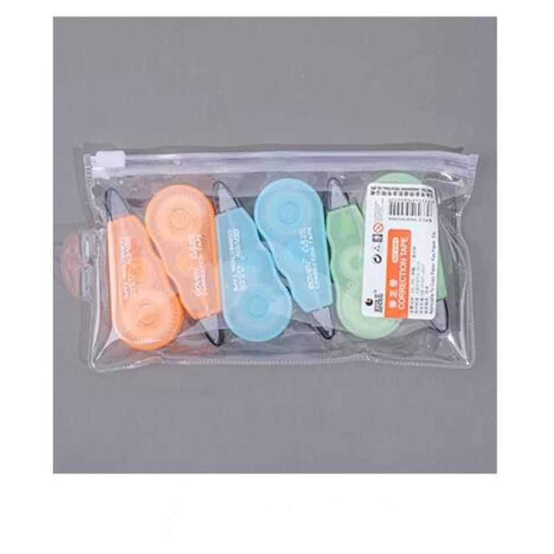 6 Pcs/set Cute Mini Morandi Color Correction Tape Kawaii Small Portable Writing Correct Tape Tool School Student Stationery