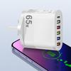 Adattatore di ricarica USB PD da 3,1 A a 5 porte per Xiaomi iPhone 13 Samsung Caricabatterie da muro QC 3.0 per telefono cellulare