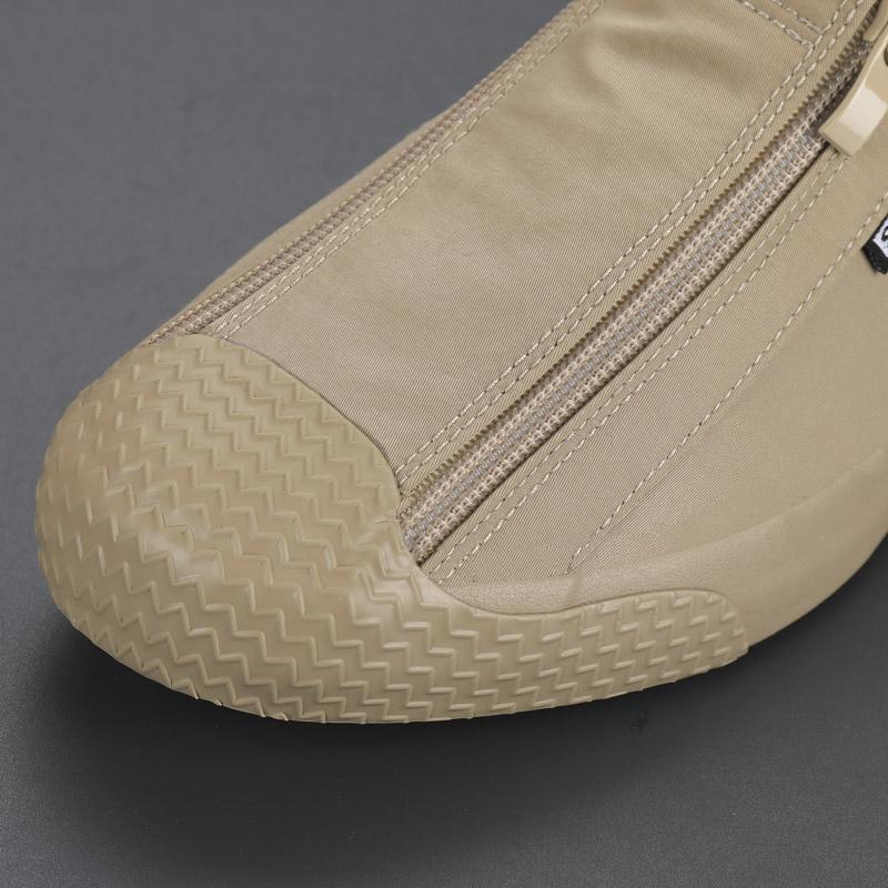 Holfredterse Newest Mens Vulcanize High Quality Casual Flat Canvas Breathable Sneakers Zip Shoes Espadrilles Skateboard Shoes 20846