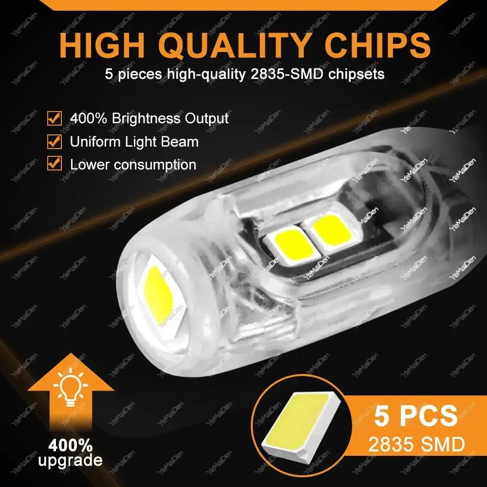 2-20pcs T10 W5W LED Flash Light Auto Bulbs 194 5w5 Parking Lamp License Plate Bulb Reading Light Clearance Lamp Car Tail Light Bulbs 7