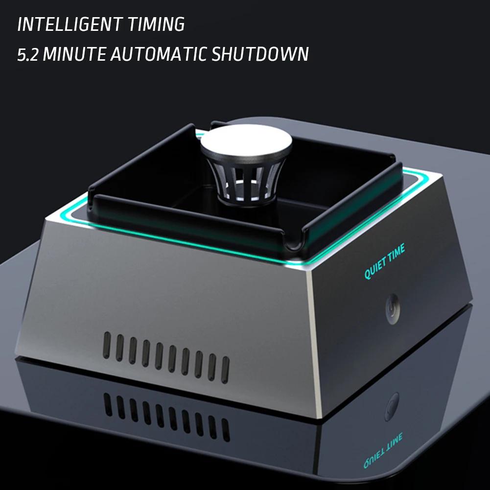 Smart Air Purifier Ashtray with Atmosphere Light for Filtering Second-Hand Smoke From Cigarettes Remove Odor Smoking Accessories