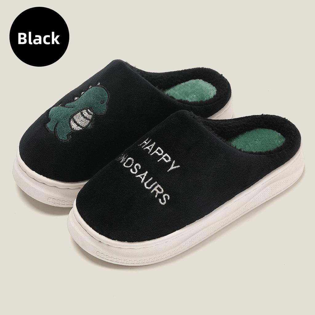 Home Furry Slippers for Women In Winter Cartoon Cute Fur Slippers for Men In Winter Home Furry Warm Cotton Slippers for Men