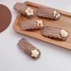 2pcs Korean coffee color hair pin Kawaii woolen knitting hair clips basic cartoon headwear Girls kids Hair Accessories