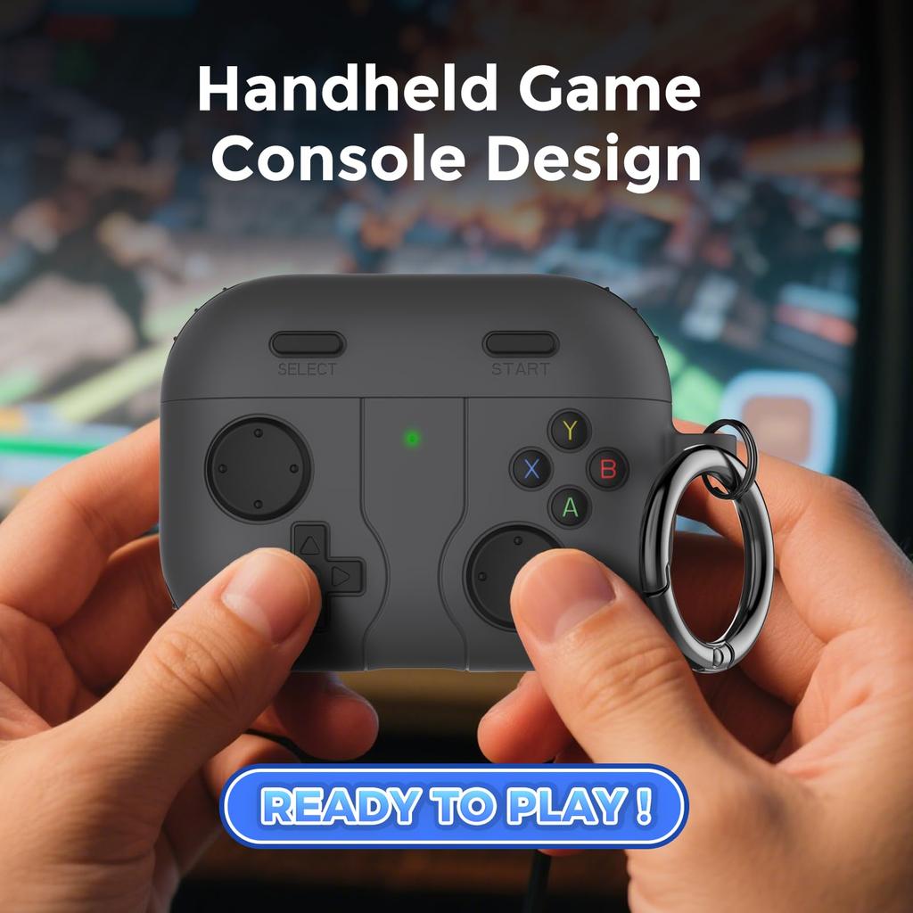 for AirPods Pro 3 New Case with Cleaning Kit Retro Game Console Design Case Soft Silicone Protective Case for AirPods Pro 3 2025